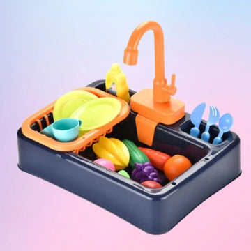 Wash Basin Kitchen Sink Toy for Kids – Fun Role Play with Accessories