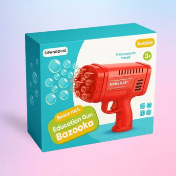 36-Hole Bubble Gun Bazooka for Kids – Colorful Automatic Bubble Blaster Toy