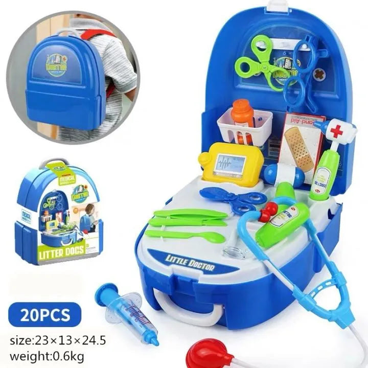 2-in-1 Doctor Kit Toy for Kids – Role Play & Learning Set