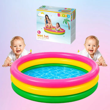 Intex 3ft Inflatable Kids Swimming Pool – Soft & Durable