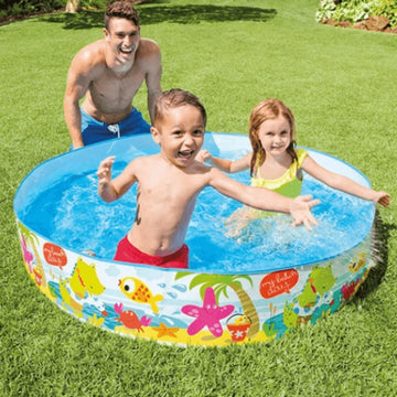 Intex 4ft Ocean Snap Set Play Pool for Kids – Durable & Easy Setup