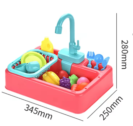 Wash Basin Kitchen Sink Toy for Kids – Fun Role Play with Accessories
